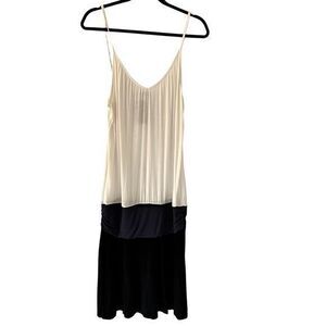 Lascana for Venus White Blue Jersey‎ Tank Strappy Maxi Dress Blue White Size 12
